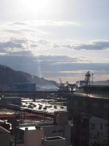 widok na port Kamaishi